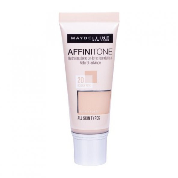 Fotoja e Pudër e lëngshme HD pigmenty Affinitone Maybelline 20 Golden, 30ml