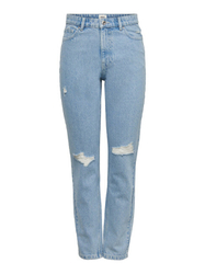Fotoja e Xhinse Only ONLJAGGER Mom Fit, të kaltra 27-30