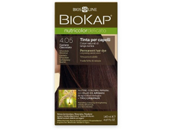 Fotoja e Ngjyrë për flokë Biokap NUTRICOLOR DELICATO 4.05 Chestnut chocolate 140 ml