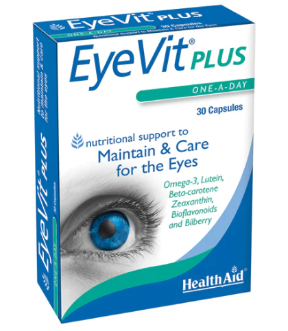 Fotoja e Kapsula EyeVit Plus nga HealthAid, 30 copë