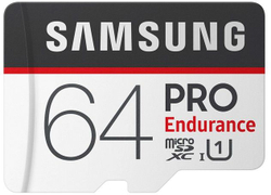 Fotoja e Kartë e memories Samsung Pro Endurance MicroSDXC 64GB, UHS-I / U1 + përshtatës SD