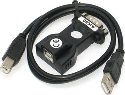 Fotoja e Adapter Apte USB - RS-232, i zi