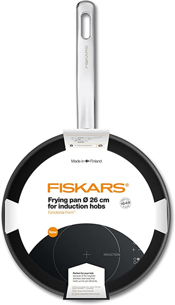 Fotoja e Tigan Fiskars, për fërgim, 26cm, zezë