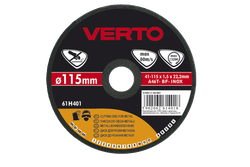 Fotoja e Disk prerës për metal Verto 61H405, 125x1.0x22.2mm, e zezë