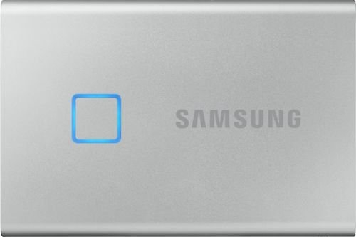 Fotoja e Disk i jashtëm Samsung SSD T7 Touch 1 TB (MU-PC1T0S / WW), i argjendtë