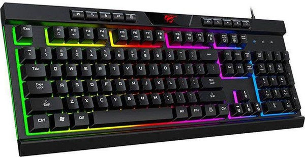 Fotoja e Tastierë Havit Gamenote KB500L RGB, e zezë