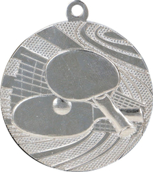 Fotoja e Medalje Triumph MMC1840/S, për tenis tavoline, 40mm, e argjendtë
