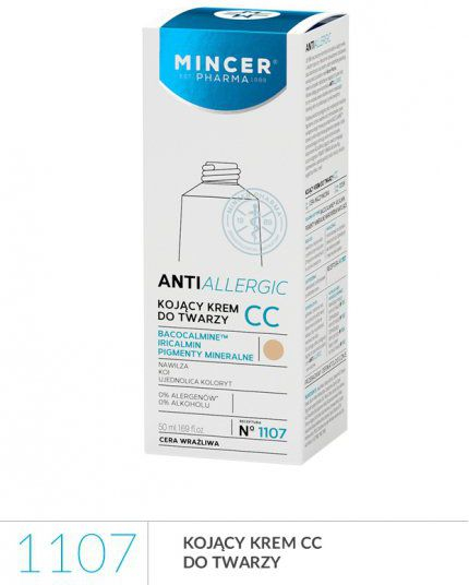 Fotoja e Krem qetësues për lëkurë sensitive Mincer Pharma Anti Allergic CC, 50 ml