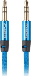 Fotoja e Kabllo Lanberg Jack 3.5mm - Jack 3.5mm (CA-MJMJ-10CU-0030-BL), 3m, e kaltër