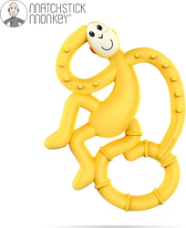 Fotoja e Lodër masazhuese për dhëmbë Matchstick Monkey, e verdhë