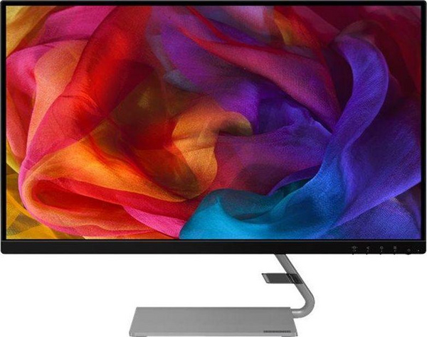 Fotoja e Monitor Lenovo Q27q-1L, 27 ", 2560 x 1440, 75 Hz, i zi