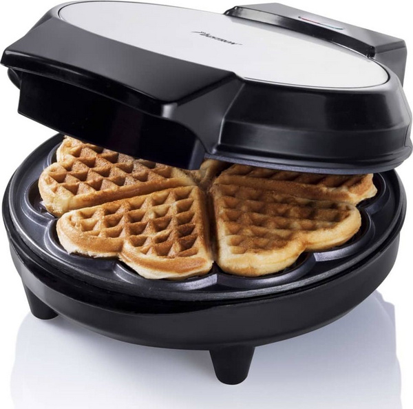Fotoja e Toster për waffle Bestron AWM700S, i zi/argjendtë