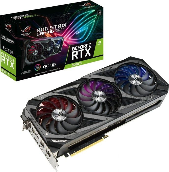 Fotoja e Kartelë grafike Asus ROG Strix RTX 3060Ti Gaming OC 8 GB GDDR6