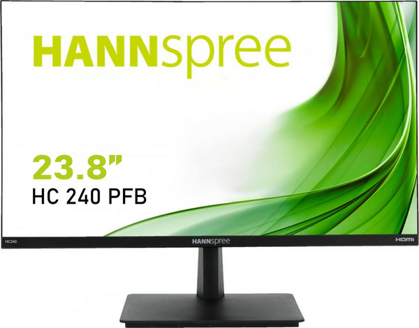 Fotoja e Monitor HANNspree HC240PFB, 23.8", 60Hz, 1920 x 1080 (FullHD), D-Sub (VGA) x1, DisplayPort x1, HDMI x1, VA, i zi