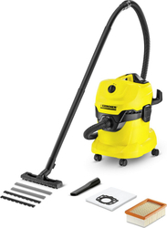 Fotoja e Fshesë me korrent Karcher WD 4 (1.348-111.0), e verdhë