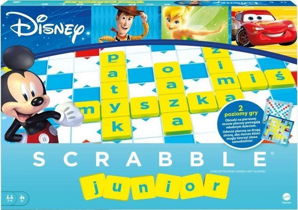 Fotoja e Lojë Mattel Scrabble Junior Disney (HBF11)