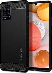 Fotoja e Mbështjellëse Spigen Rugged Armor për Samsung Galaxy A42 5G, e zezë