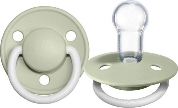 Fotoja e Memë qetësuese Bibs De Lux Silicone, 0-36m, e hirtë