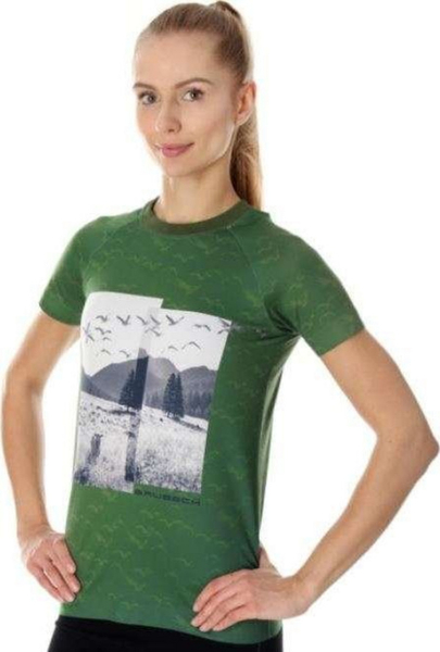 Fotoja e Bluzë për femra Brubeck SS13230A, M, e gjelbër