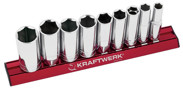 Fotoja e Set me çelësa gjashtëkëndor Kraftwerk Magalu 3/8'', 9 copë