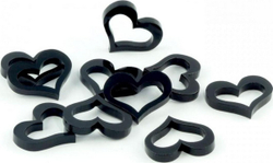 Fotoja e Figura për vizatim Crafters Heart, 10 copë, të zeza