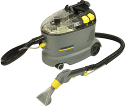 Fotoja e Fshesë industriale me korrent Karcher, e hirtë