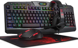 Fotoja e Set për lojëra Redragon Gaming Combo (S101-BA-2), tastierë + maus + mousepad + kufje