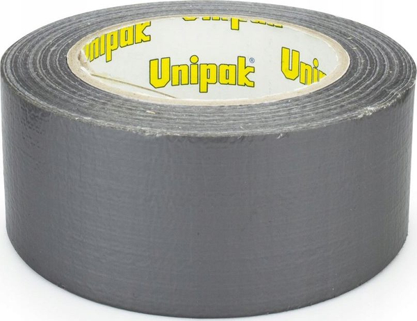 Fotoja e Shirit ngjitës Unipak PVC, 30 m x 4,8 mm x 0,13 mm, i hirtë