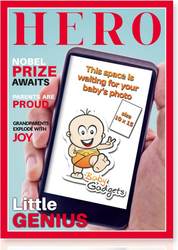 Fotoja e Kornizë fotografie Baby Gadgets Foto Ramka: Hero, 10 x 15 cm, e zezë