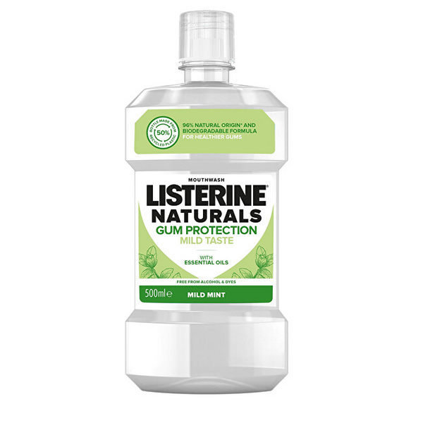 Fotoja e Ujë pastrues për gojë Listerine Naturals Gum Protection, 500 ml