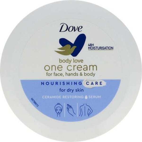 Fotoja e Krem për trup dhe fytyrë Dove Body Love (Nourishing Care), 250 ml