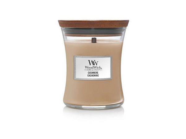 Fotoja e Qiri aromatik WoodWick Cashmere kWO767, 275 g