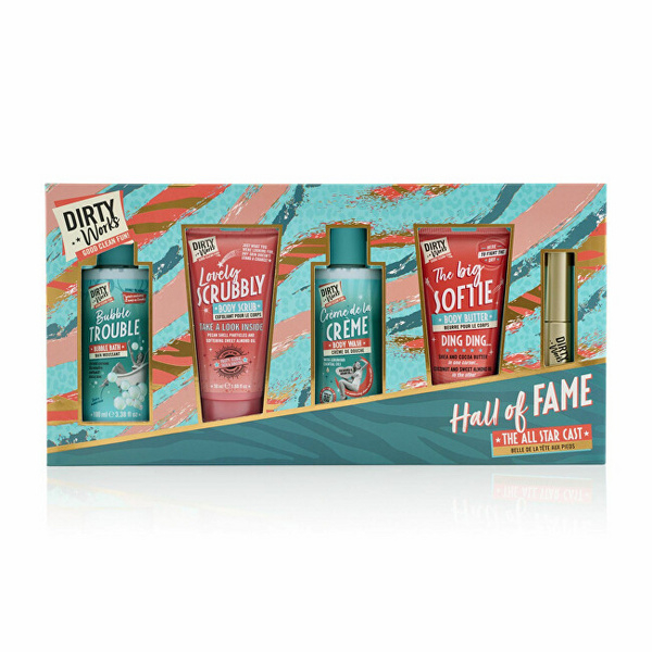 Fotoja e Set kujdesi ndaj lëkurës Dirty Works - krem larës 100 ml + gjalp trupi 50 ml + skrab trupi 50 ml + shkumë banje 100 ml + balsam i buzëve 8 ml