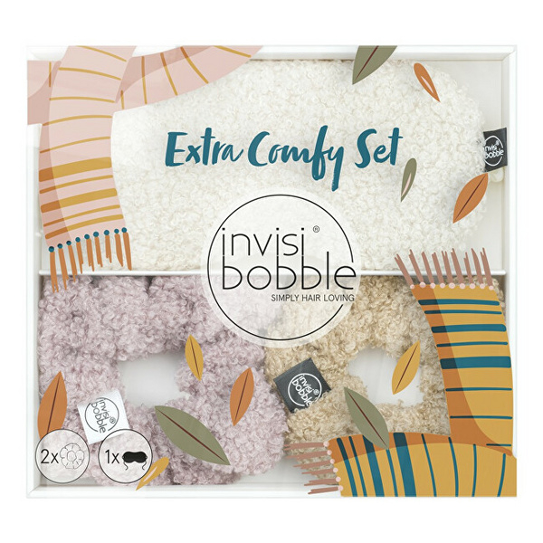 Fotoja e Set Invisibobble Sprunchie Extra Comfy- llastik për flokë 2 copë + maskë gjumi 1 copë