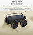 Fotoja e Altoparlant me Bluetooth Yesido YSW11, i zi, Picture 2