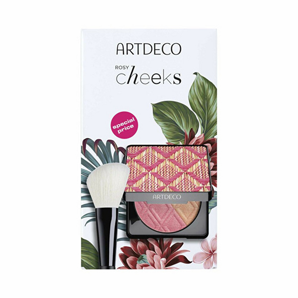Fotoja e Set kozmetik Artdeco - ruzh Bronzing Good Vibes 10 g + brushë Blusher Brush Quality Premium
