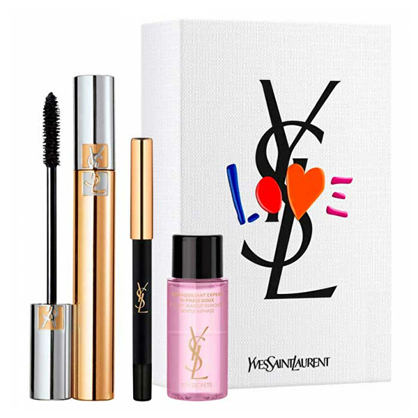 Fotoja e Set kozmetik YVES SAINT LAURENT Volume Effet Faux Cils Mascara, maskarë për qerpikë 7.5 ml + laps për sy 0.8 g + pastrues dyfazor grimi për sytë dhe buzët 8 ml