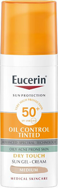 Fotoja e Krem mbrojtës fytyre Eucerin SPF 50+ Sun Oil Control Tinted kDKR9561, 50 ml, Medium