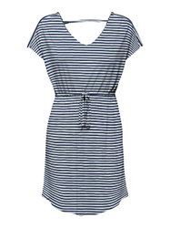 Fotoja e Fustan Jacqueline de Yong JDYDALILA Regular Fit mJQ0632, i bardhë/kaltër, XL