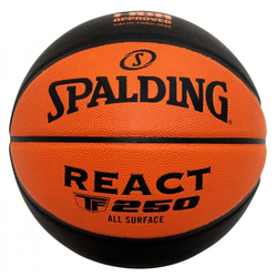 Fotoja e Top basketbolli Spalding React TF250, nr. 7, portokalli/ zezë