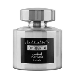 Fotoja e Eau de Parfum Lattafa Confidential Platinum pLTF091, 100 ml