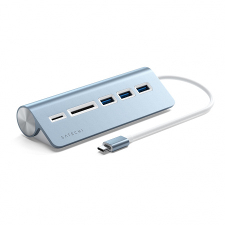 Fotoja e USB Hub Satechi USB-C Aluminum, i kaltër