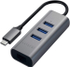 Fotoja e USB Hub Satechi USB-C 2in1 Ethernet, i hirtë, Picture 1