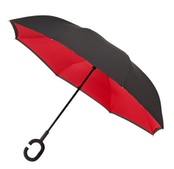 Fotoja e Çadër Blooming Brollies Inside out Plain Red Umbrella mBR0308, e kuqe/zezë