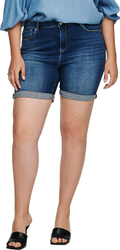 Fotoja e Shortse Only Carmakoma CARLAOLA Skinny Fit, tё kaltra, 3XL