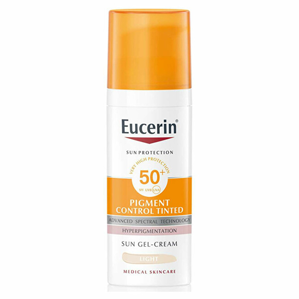 Fotoja e Krem/Xhel mbrojtës për lëkurë Eucerin SPF 50+ Pigment Control Tinted (Sun Gel-Cream) kDKR9645, 50 ml, Medium