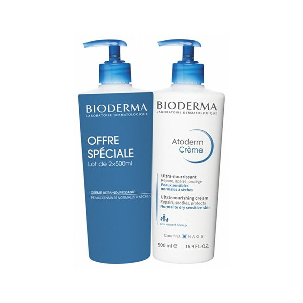 Fotoja e Krem trupi Bioderma Atoderm, 2 x 500 ml