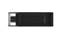 Fotoja e USB Kingston DataTraveler, 128 GB, e zezë