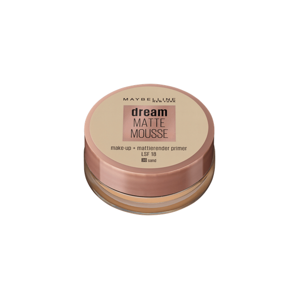 Fotoja e Krem pudër Maybelline Dream Matte Mousse LSF 18, 30 Sand, 18 ml