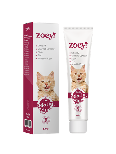 Fotoja e Pastë për mace Zoey Biotin, 100 gr